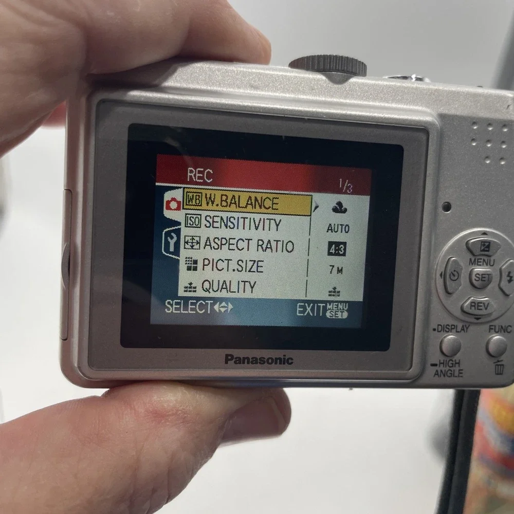 Panasonic LUMIX DMC-LZ6 7.2 MP 6X Zoom Digital Camera+Battery+SD Card-TESTED